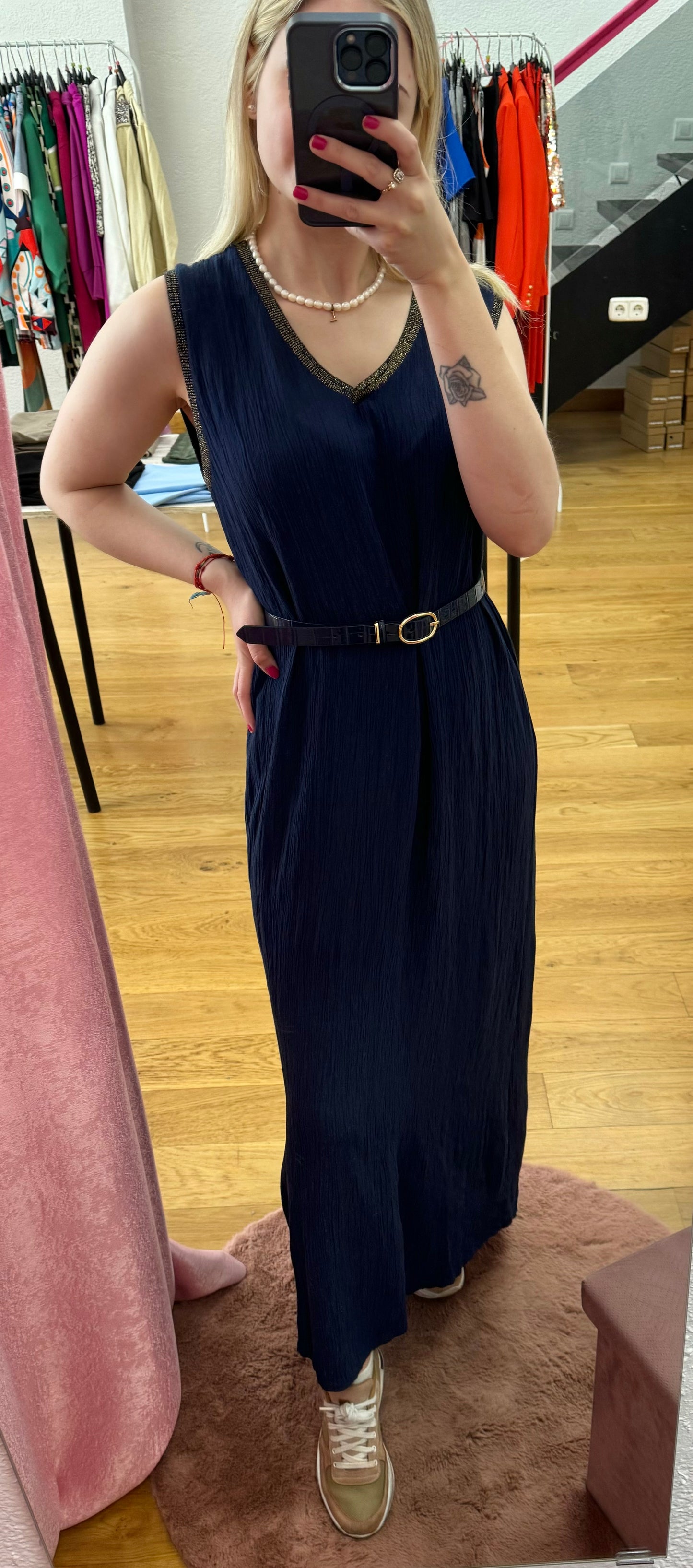 Vestido detalle brillo