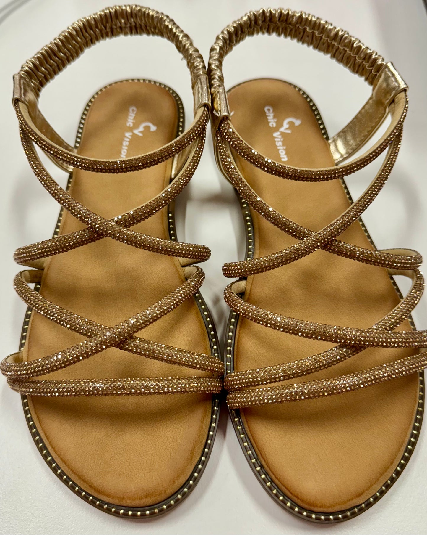 Sandalias doradas