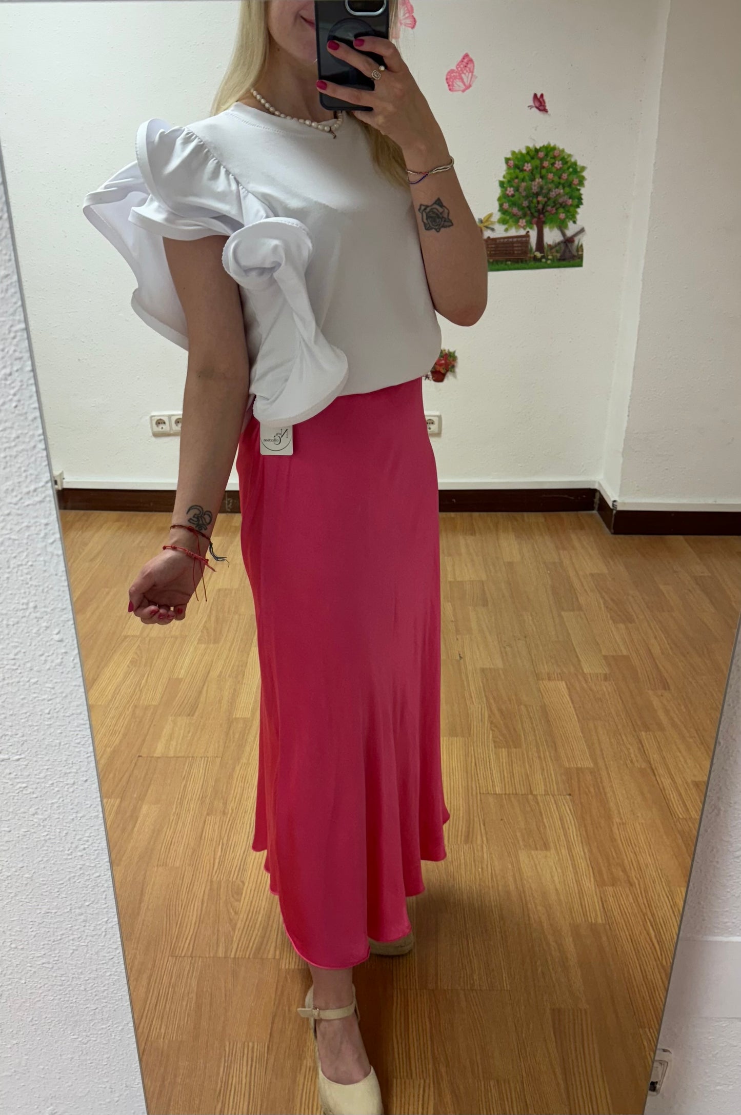 Falda satén
