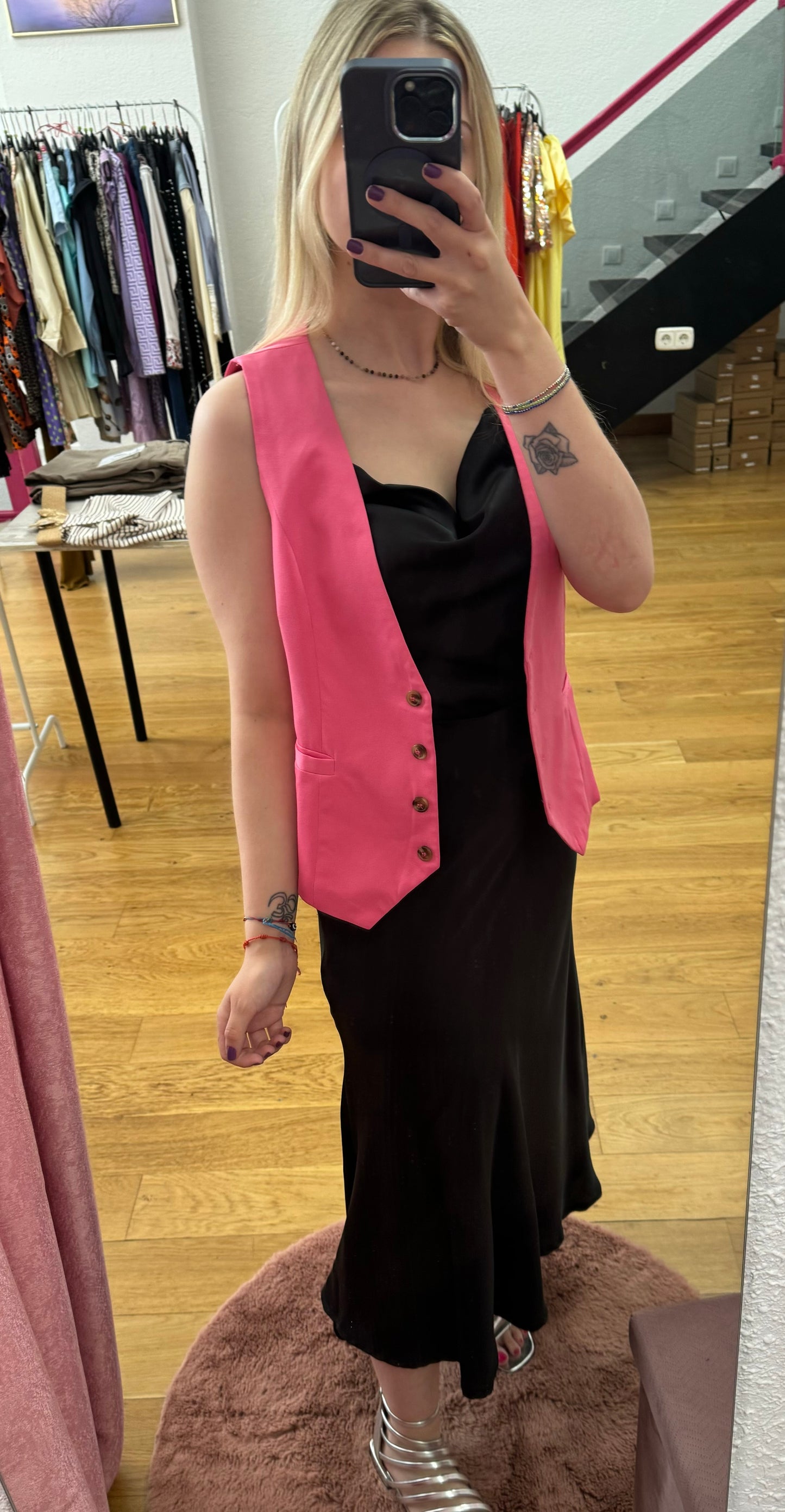 Chaleco rosa