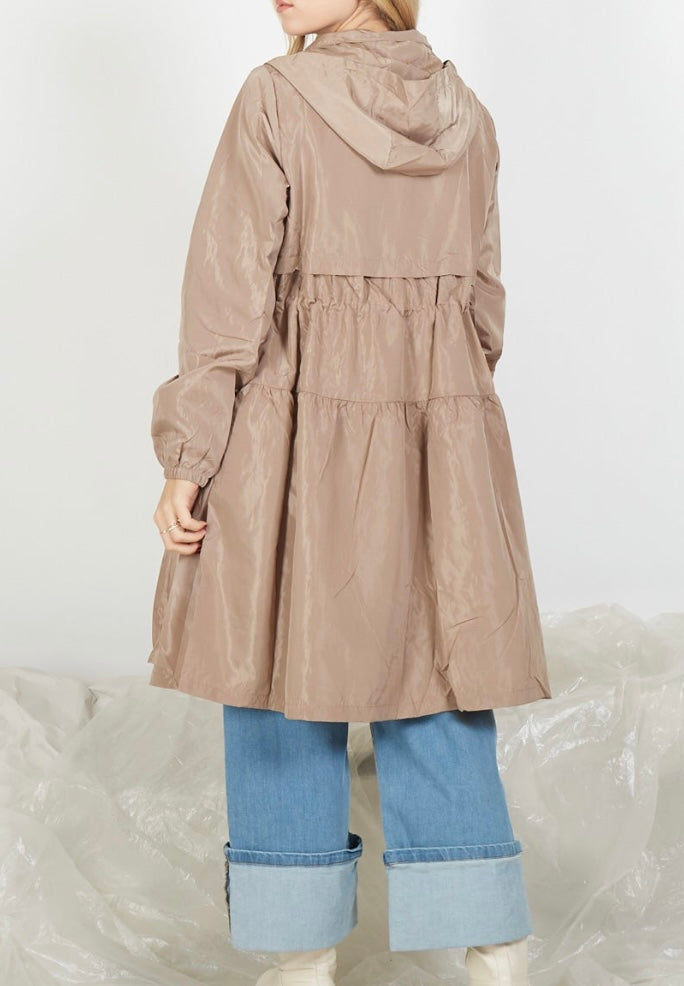 Parka detalle volantes