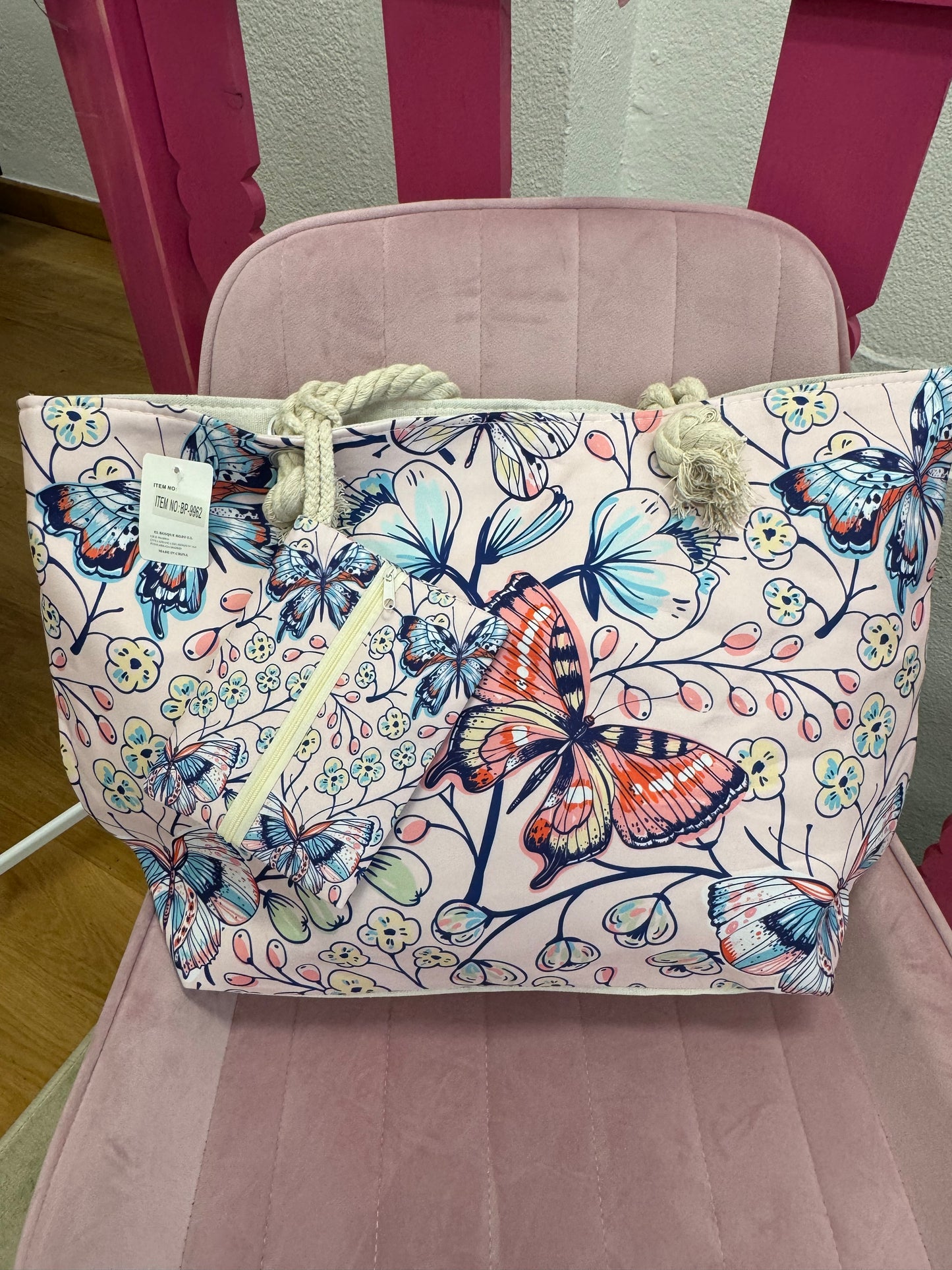 Bolsa playa mariposas