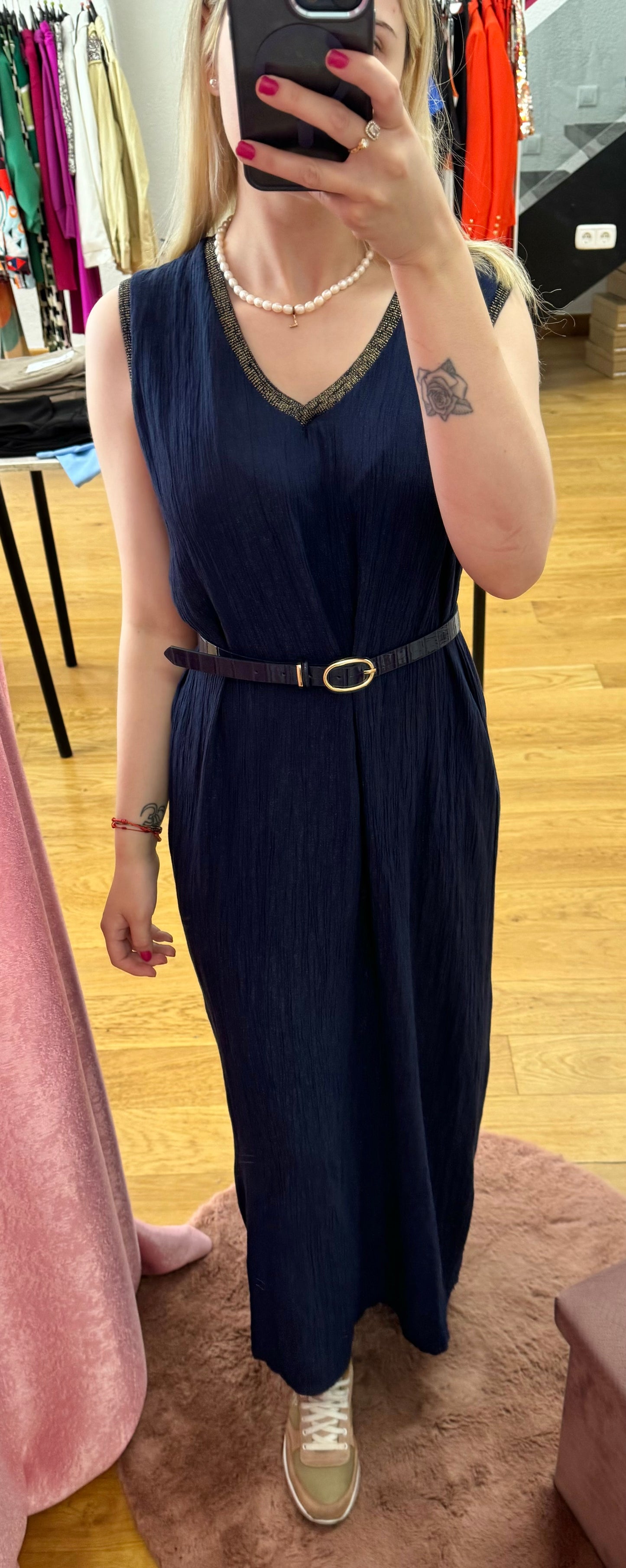 Vestido detalle brillo