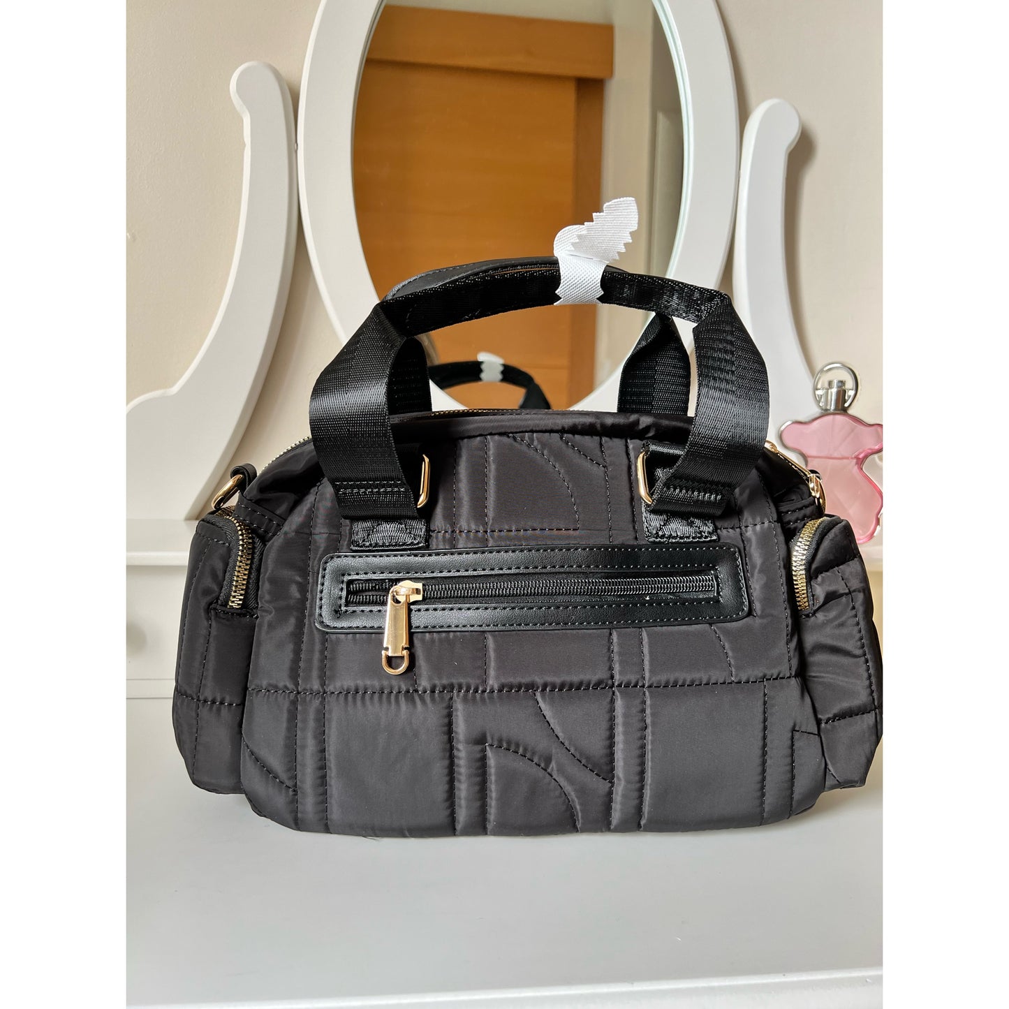 Bolso acolchado negro