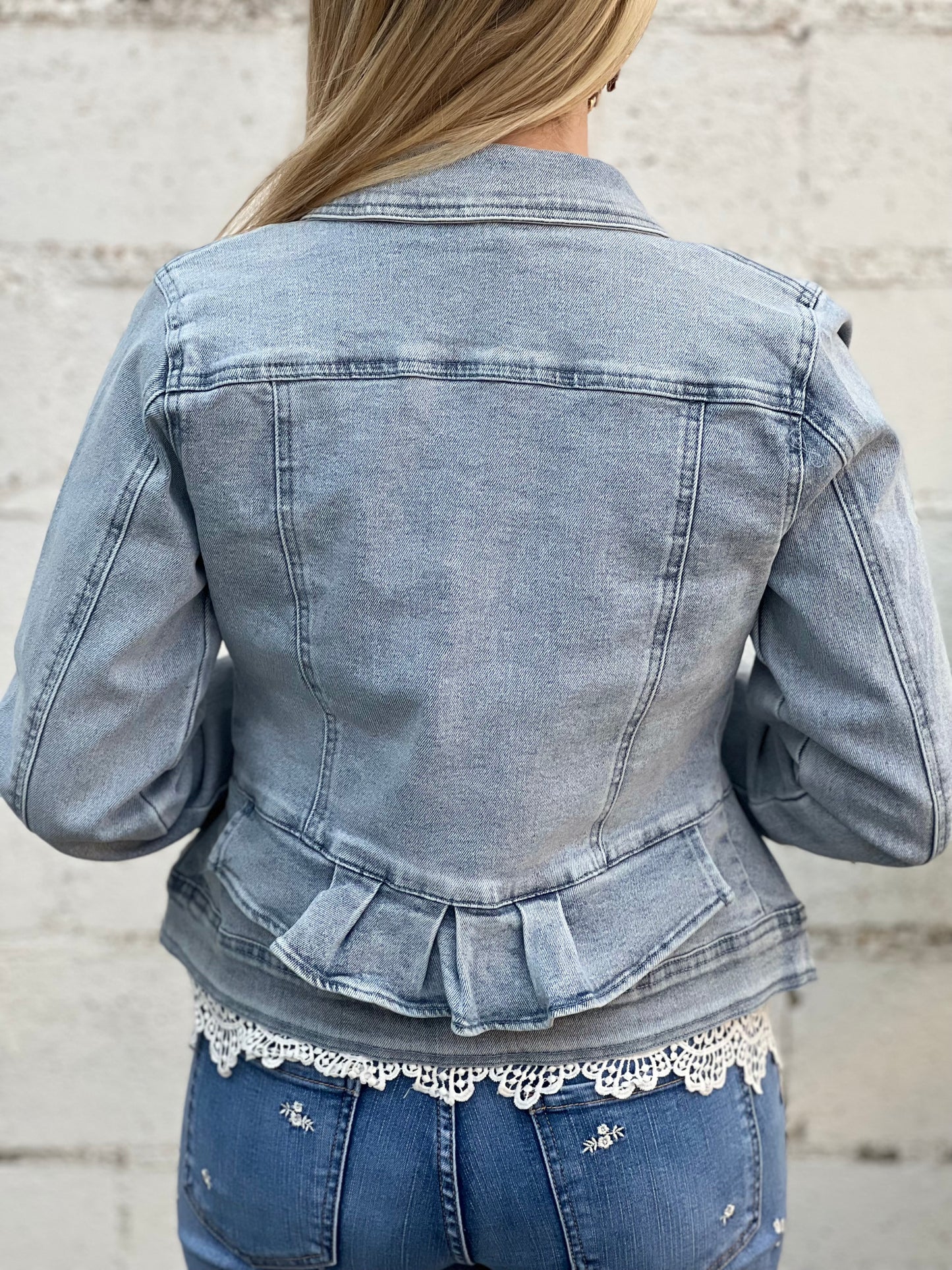 Cazadora denim volante