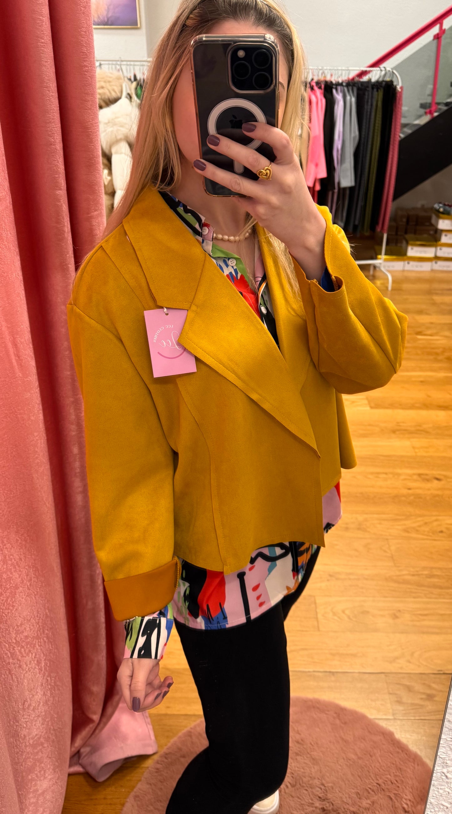 Chaqueta antelina