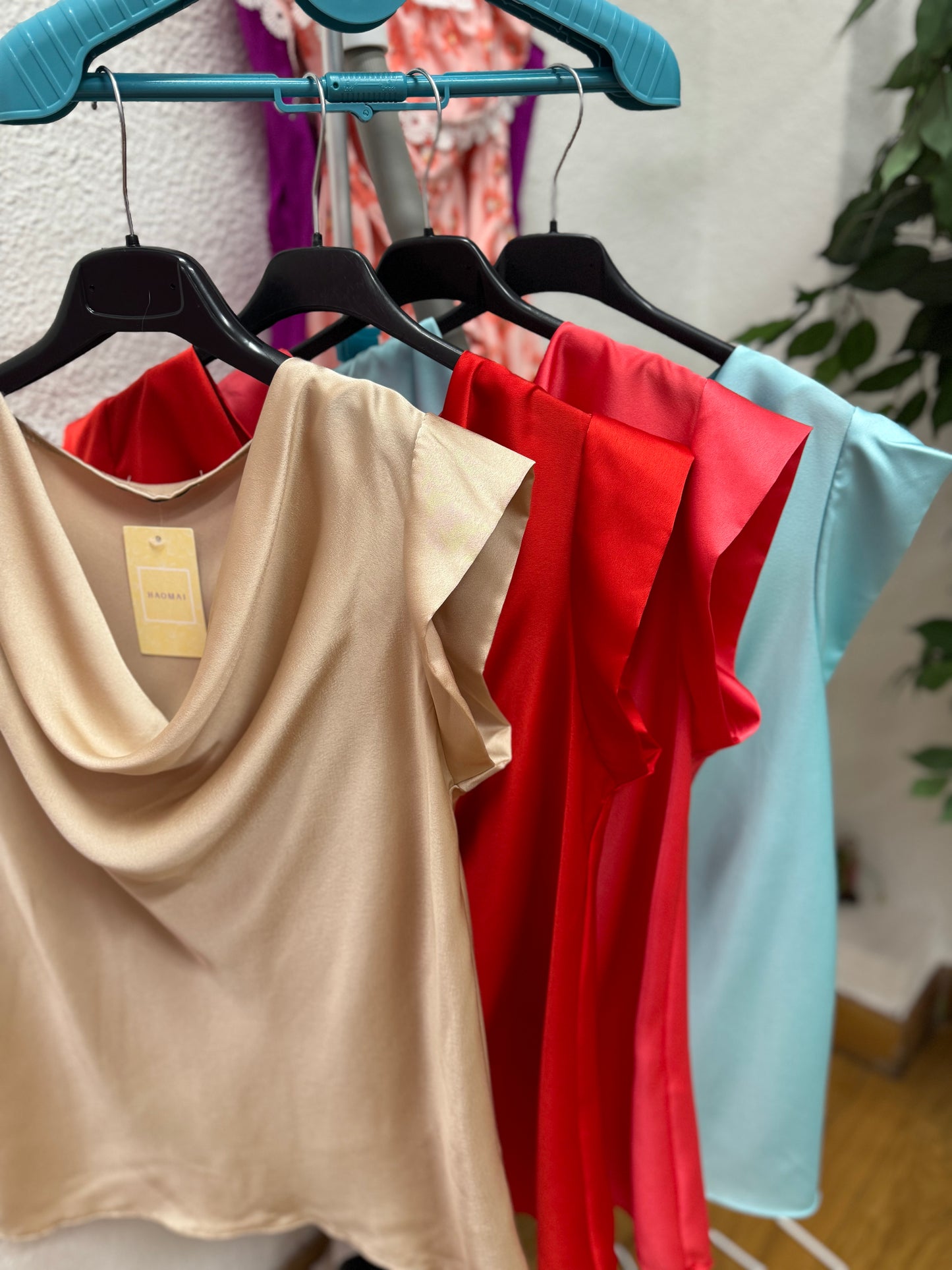 Blusa cuello redondo
