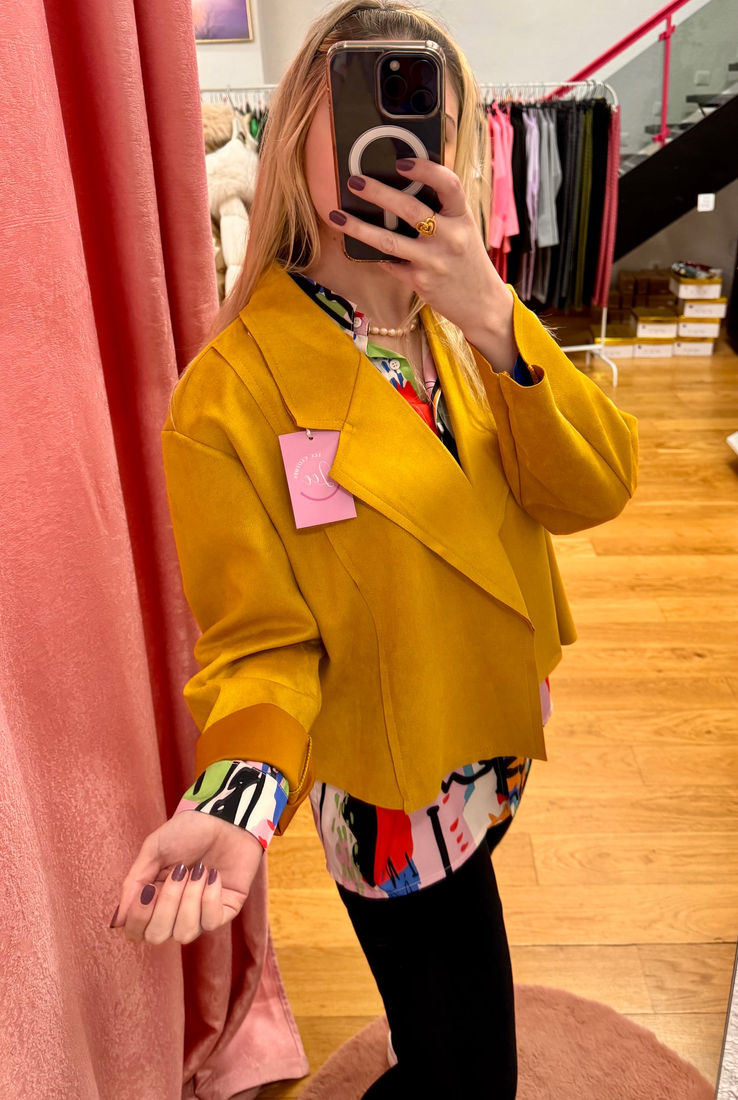 Chaqueta antelina