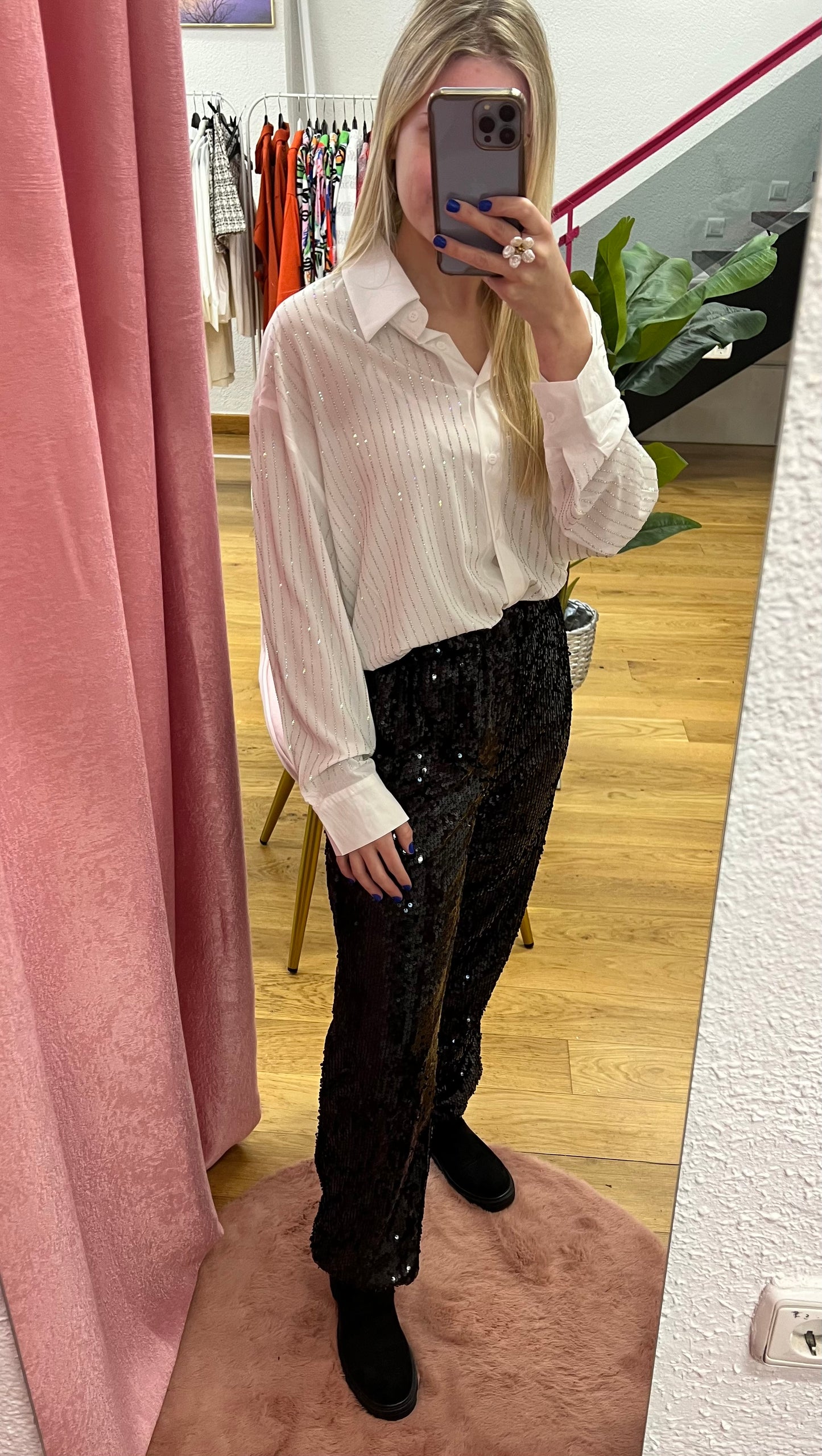 Camisa brillo blanca
