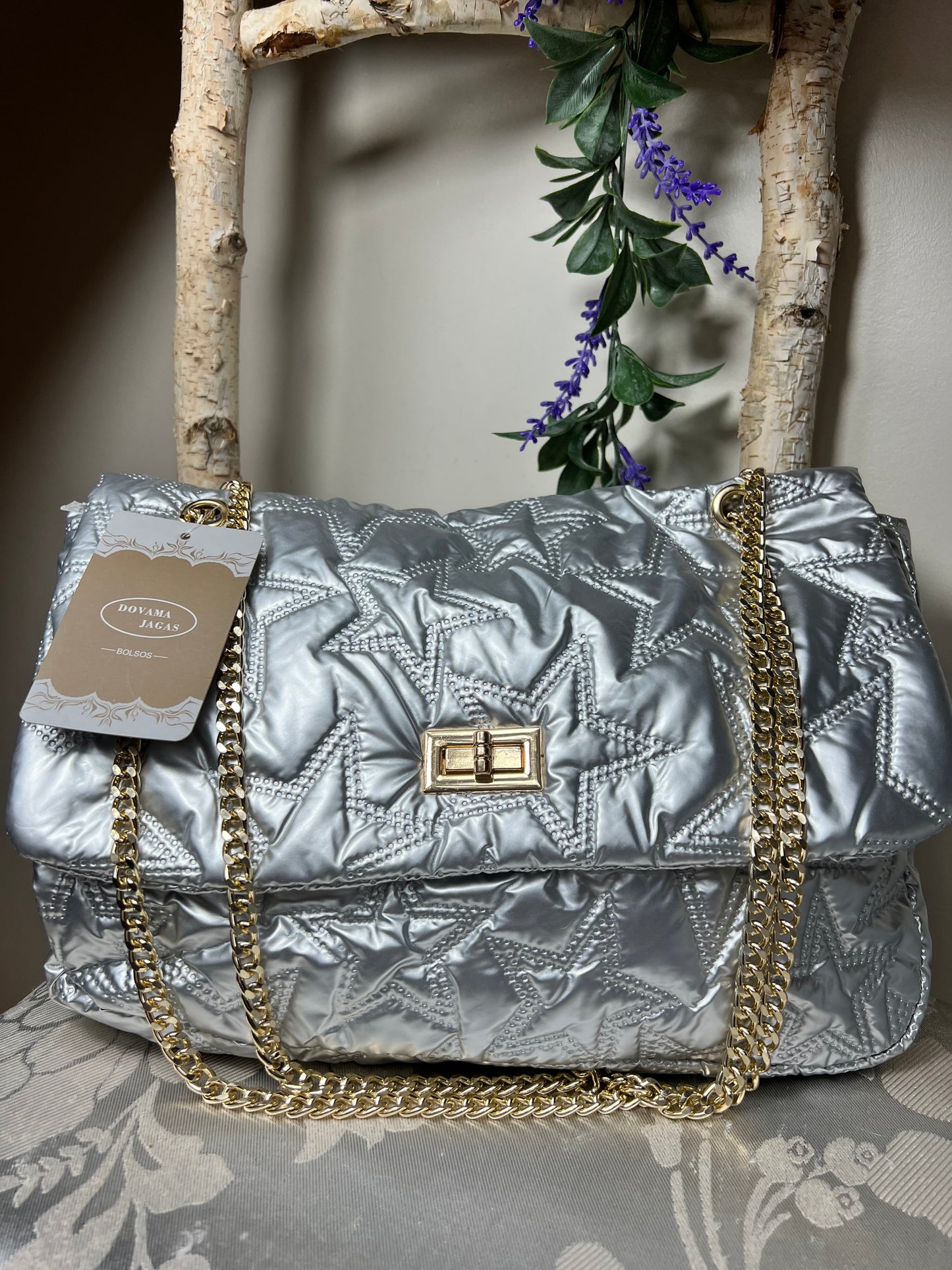 Bolso Estrella Plateado
