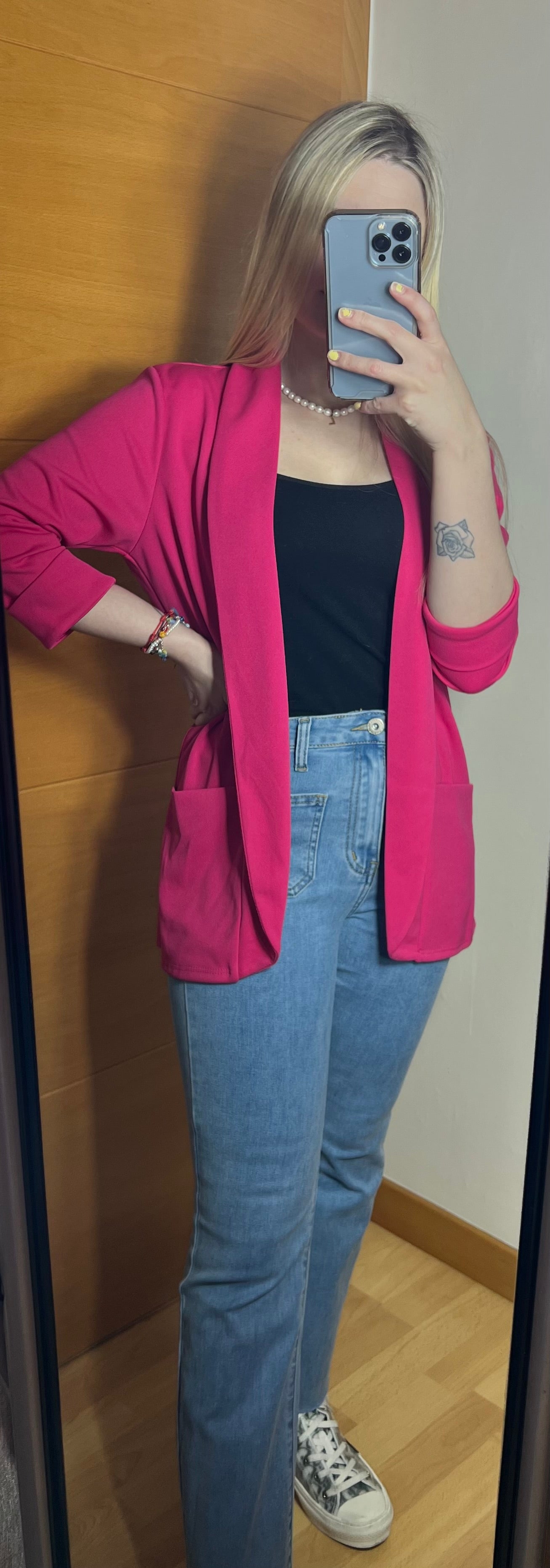 Americana Básica color fucsia
